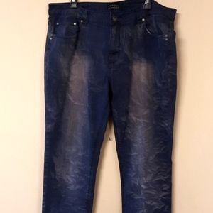 Toxic Acid Washed Straight Leg Jean